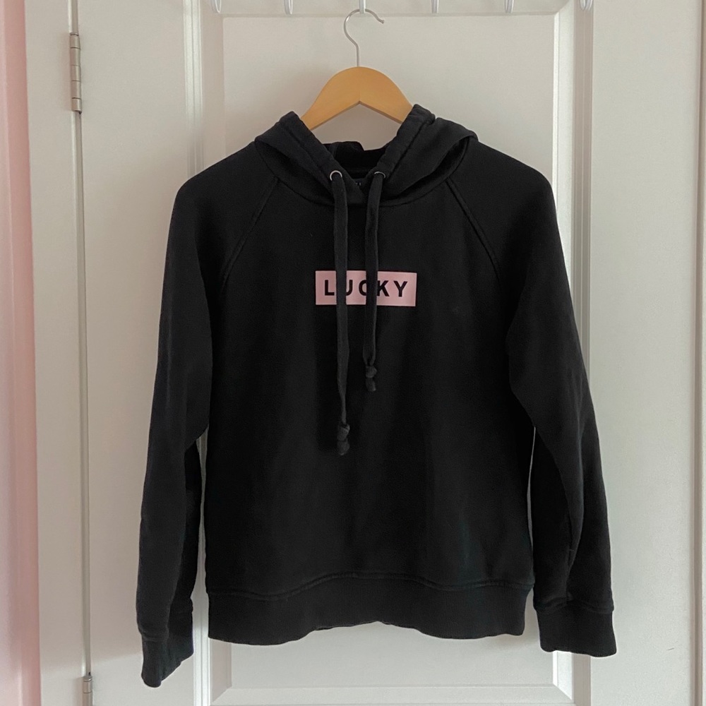 korean black pink hoodie